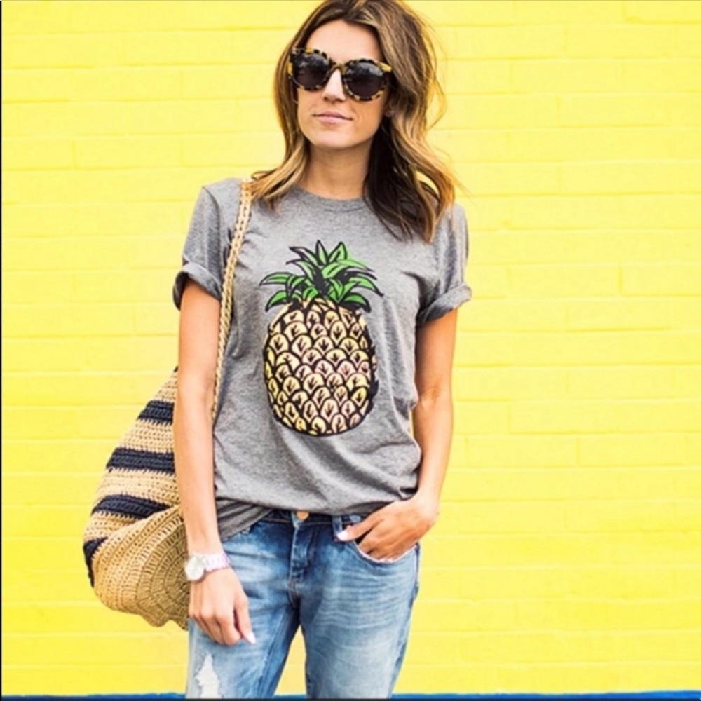 ❗️PRICE FIRM❗️Pineapple Tee - Picture 2 of 2